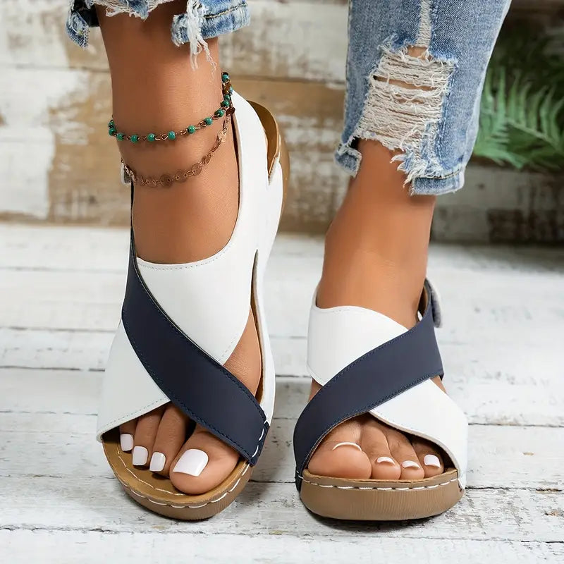 Paula™ – Classic Strap Wedge sandals