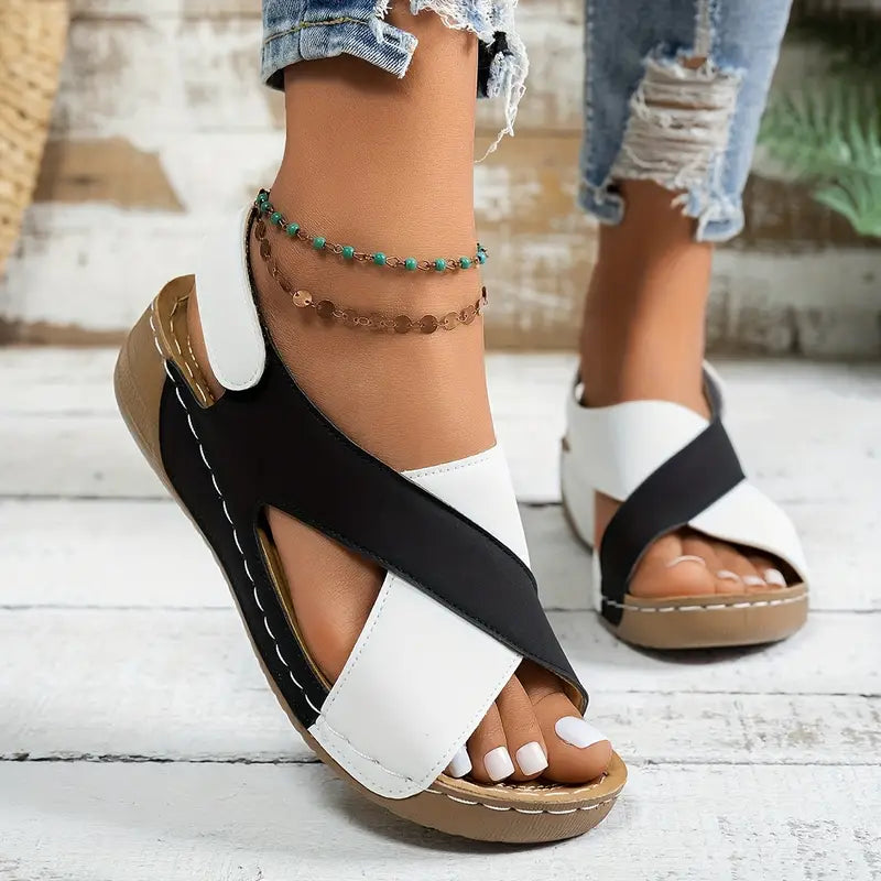 Paula™ – Classic Strap Wedge sandals