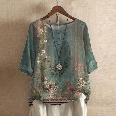 Amia™ – Vintage Style Blouse