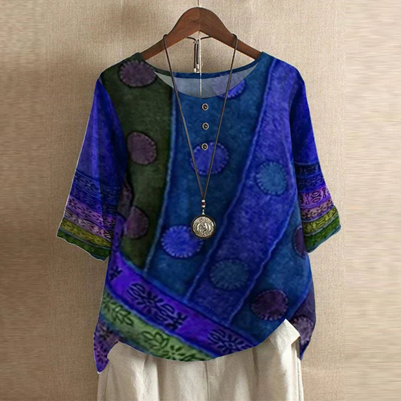 Amia™ – Vintage Style Blouse