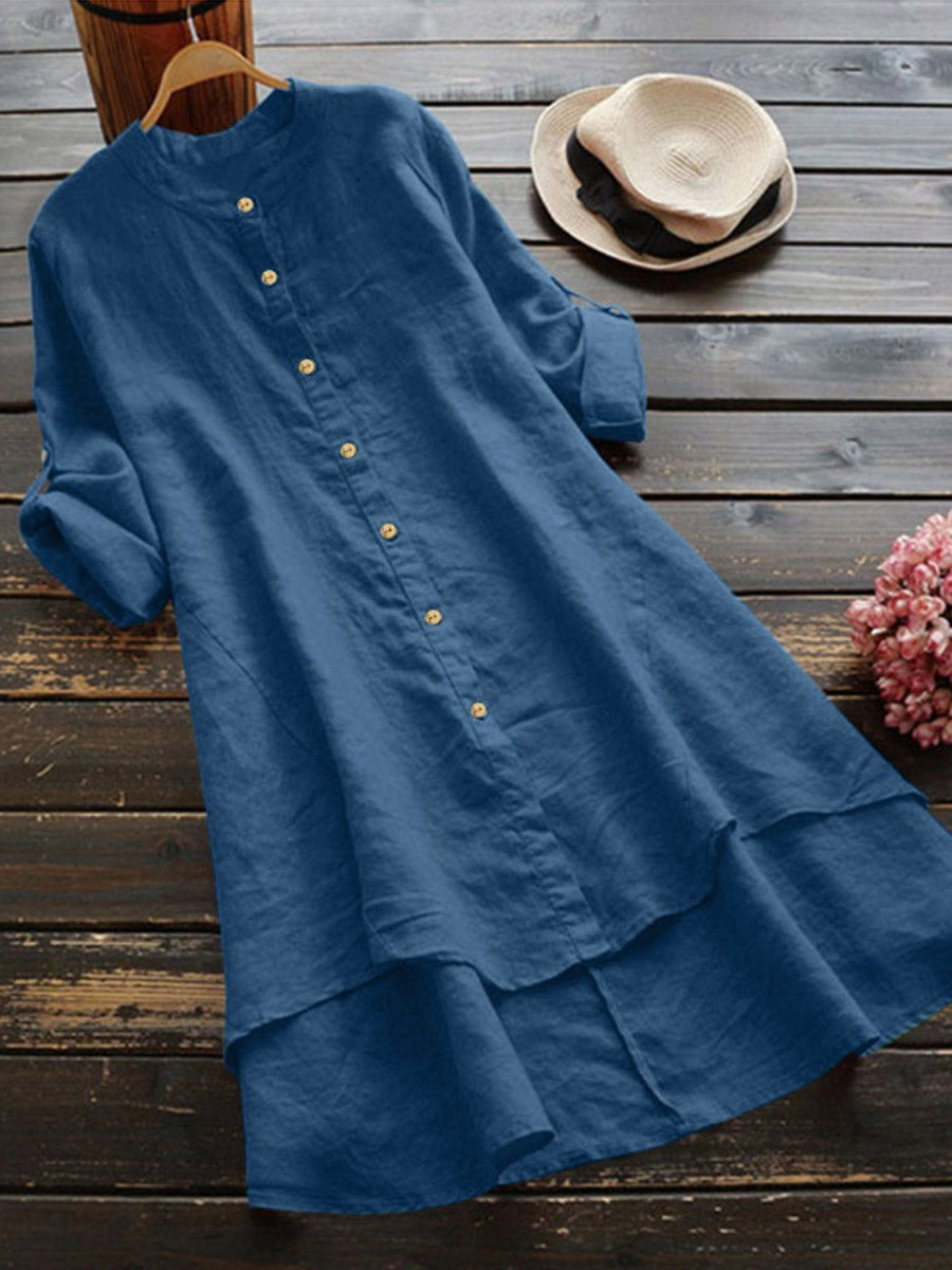 Chona™ - Casual linen shirt dress