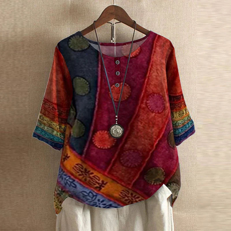 Amia™ – Vintage Style Blouse