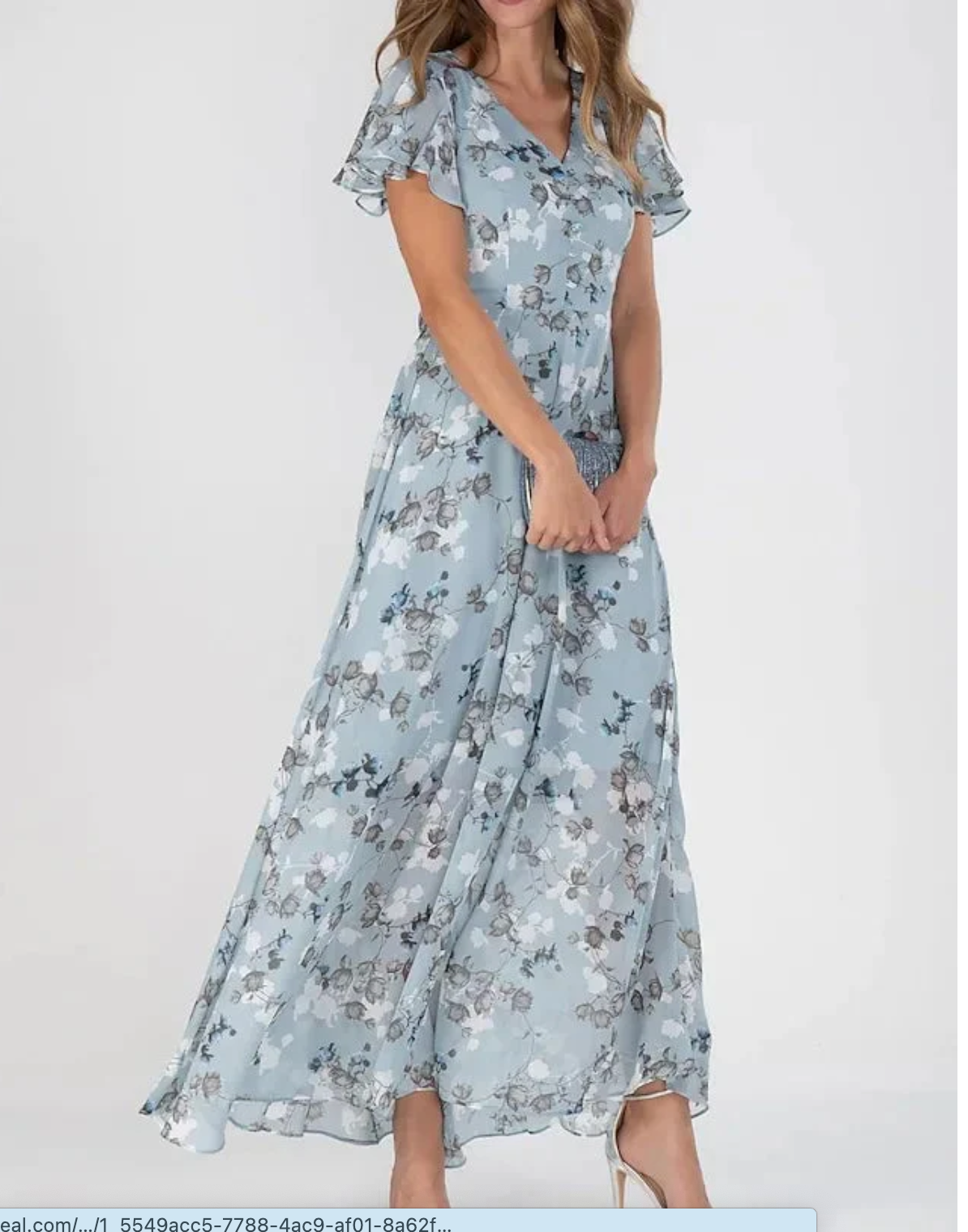 Jayga™ – Flowy V-neck Maxi dress