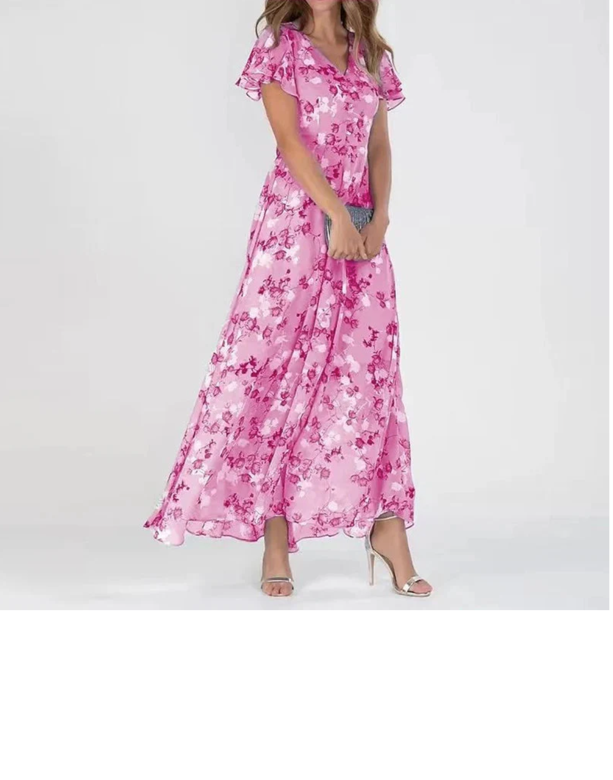 Jayga™ – Flowy V-neck Maxi dress