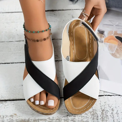 Paula™ –  Classic Strap Wedge sandals