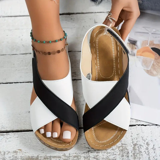 Paula™ –  Classic Strap Wedge sandals