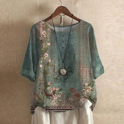 Amia™ –  Vintage Style Blouse