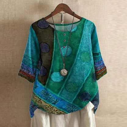 Amia™ –  Vintage Style Blouse