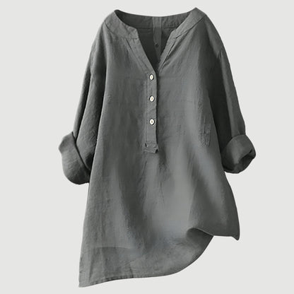 Freja™ – Airy linen button-down shirt